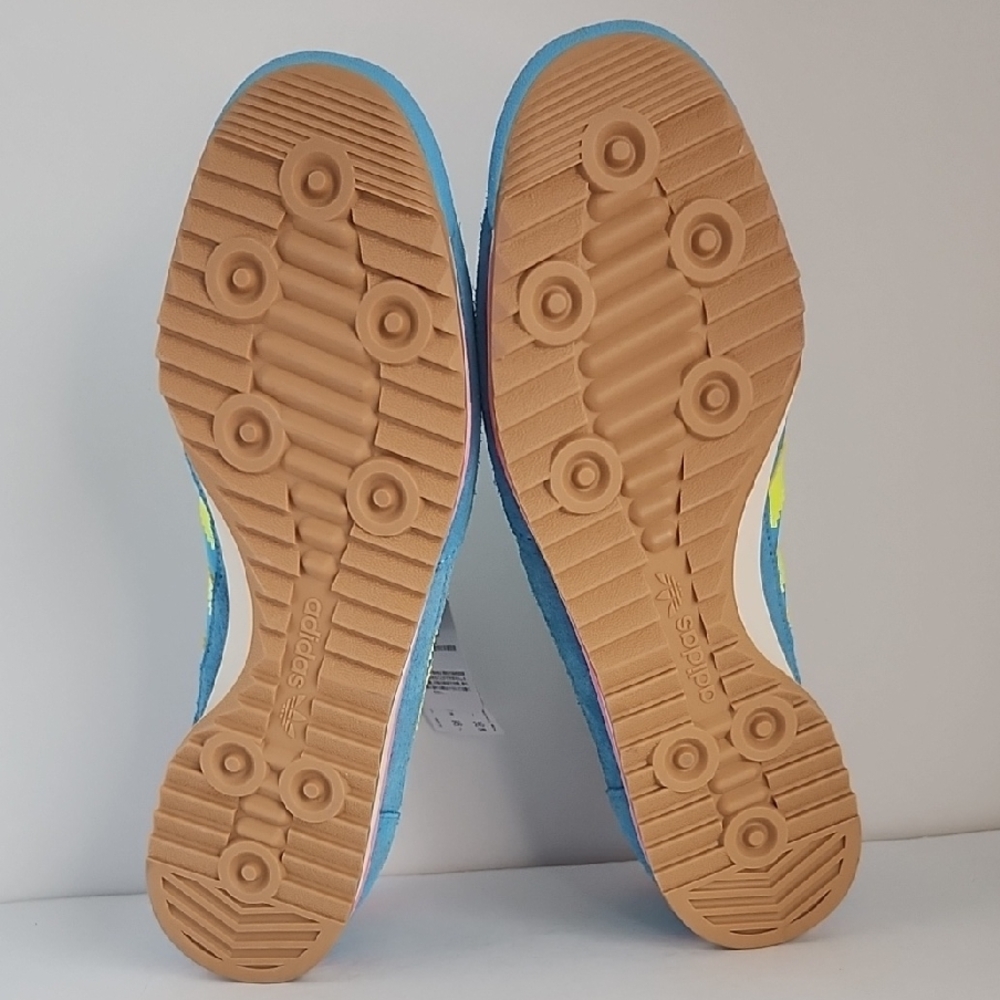 Adidas SL 72 OG Sky Rush Solar Yellow Satin Sneakers - Picture 6 of 9